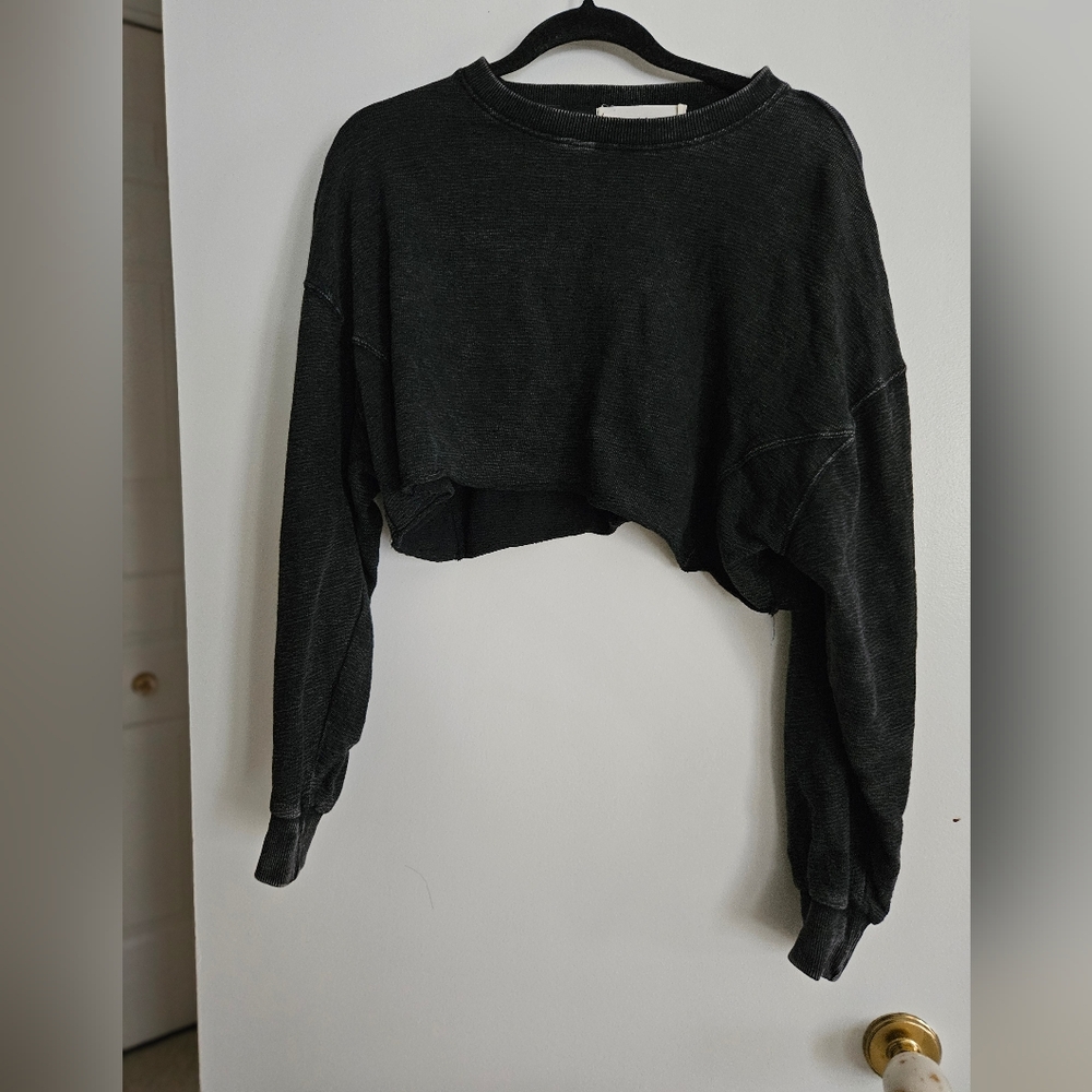 Okakie 100% Cotton Cropped Sweatshirt